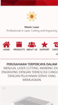Mobile Screenshot of mesinlaser.com